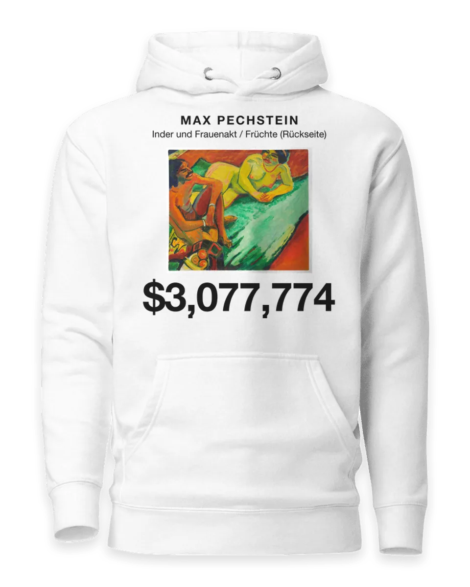 Hoodie: Inder und Frauenakt / Früchte (Rückseite) by Max Pechstein