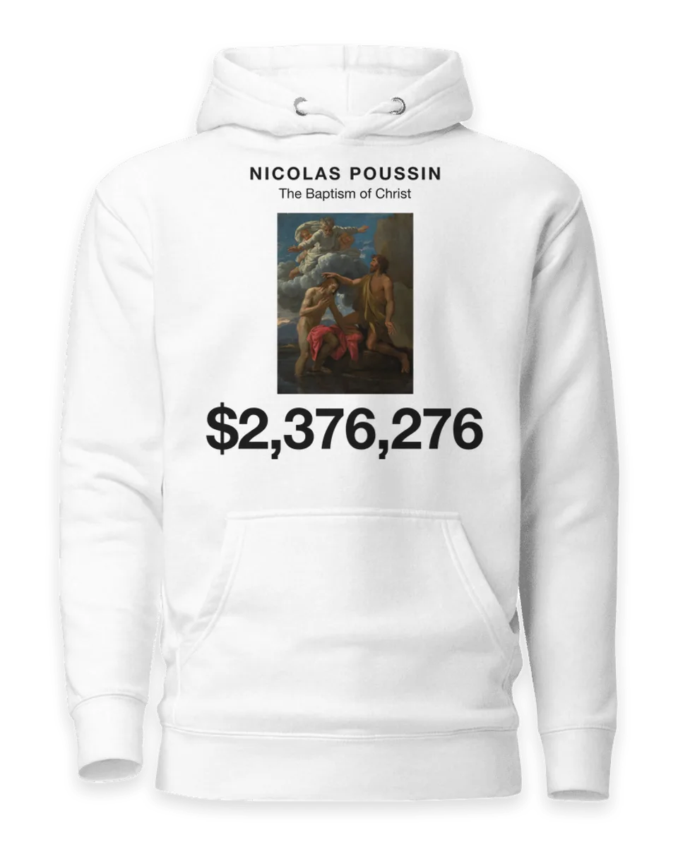 Hoodie: The Baptism of Christ by Nicolas Poussin