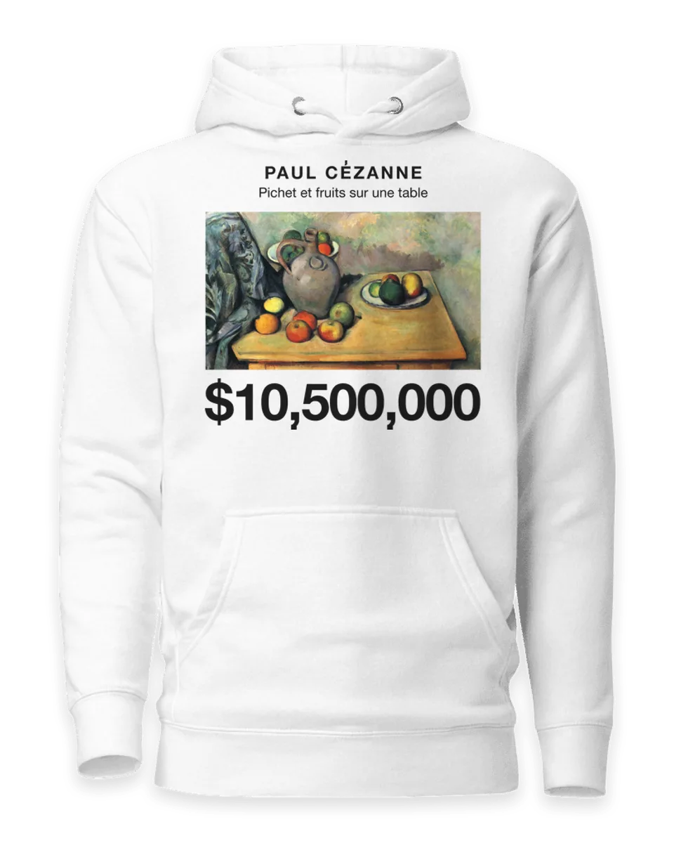 Hoodie: Pichet et fruits sur une table by Paul Cézanne