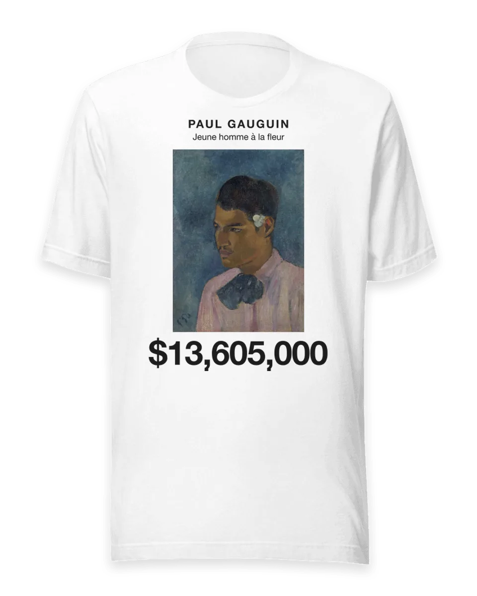 T-shirt: Jeune homme à la fleur by Paul Gauguin