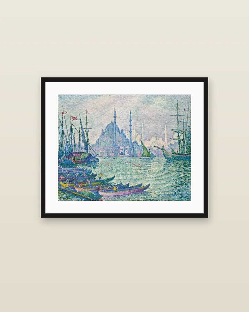 La Corne d’Or, les minarets by Paul Signac, framed