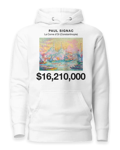 La Corne d'Or (Constantinople) by Paul Signac, on a white hoodie