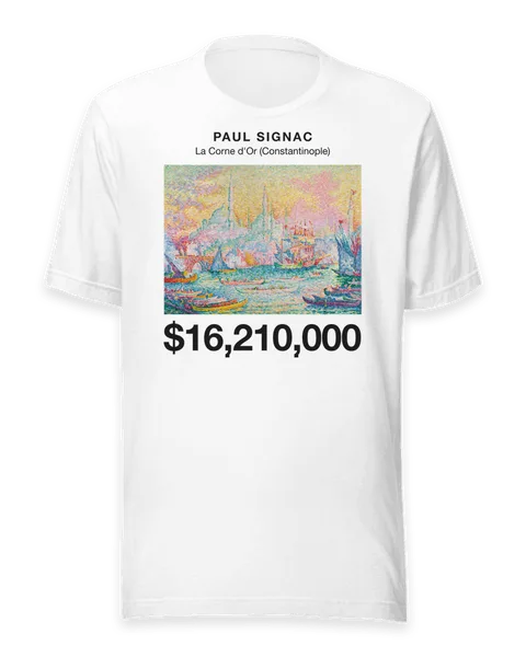 La Corne d'Or (Constantinople) by Paul Signac, on a white t-shirt