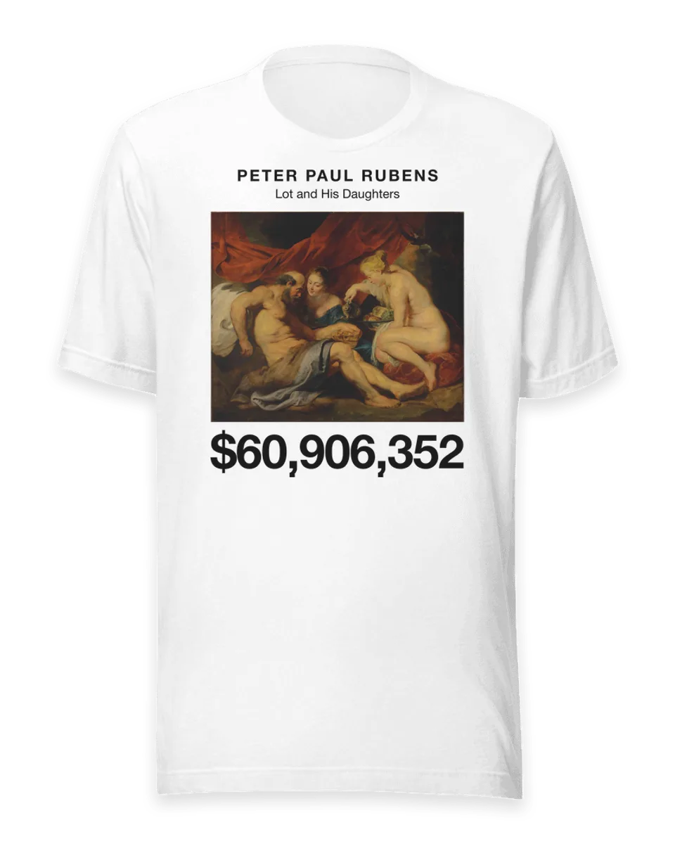T-shirt: Lot and His Daughters by Peter Paul Rubens