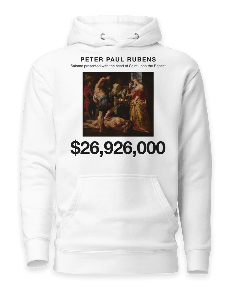 Hoodie: Salome presented with the head of Saint John the Baptist by Peter Paul Rubens