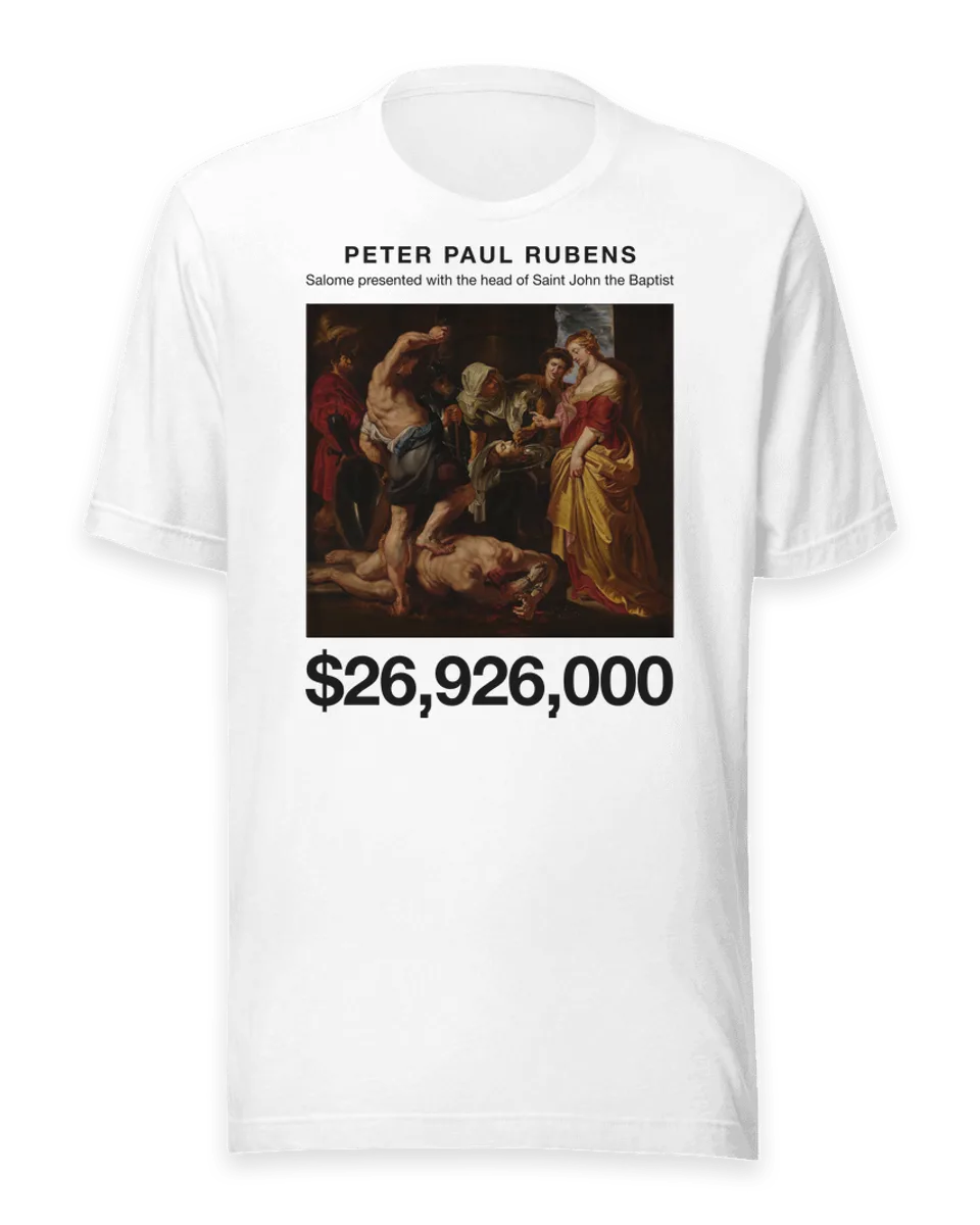 T-shirt: Salome presented with the head of Saint John the Baptist by Peter Paul Rubens