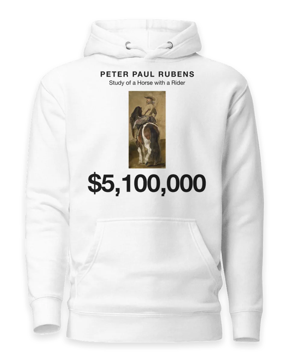 Hoodie: Study of a Horse with a Rider by Peter Paul Rubens