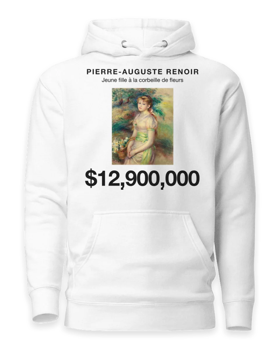 Hoodie: Jeune fille à la corbeille de fleurs by Pierre-Auguste Renoir