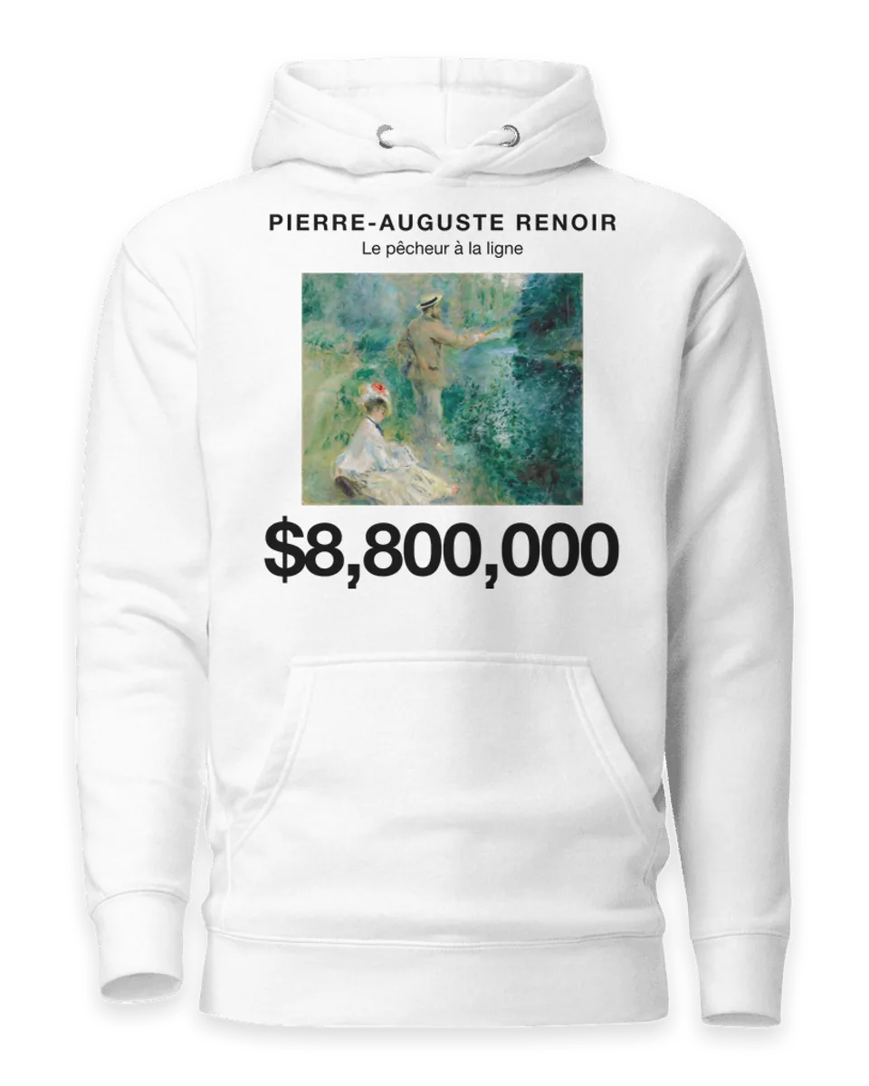Hoodie: Le pêcheur à la ligne by Pierre-Auguste Renoir