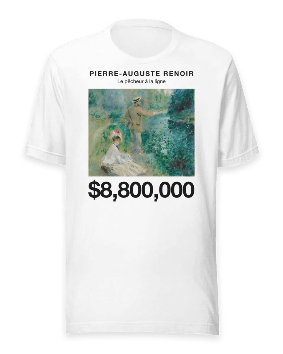 T-shirt: Le pêcheur à la ligne by Pierre-Auguste Renoir