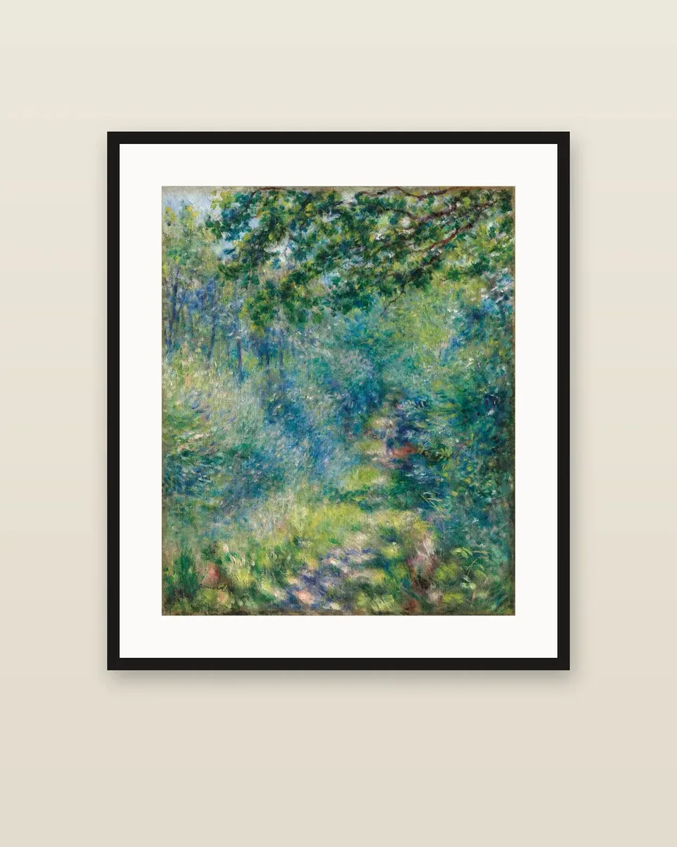 Sentier dans le bois by Pierre-Auguste Renoir, framed