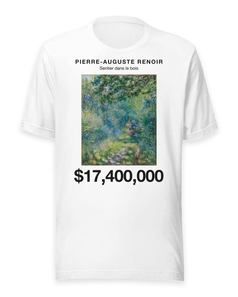 T-shirt: Sentier dans le bois by Pierre-Auguste Renoir