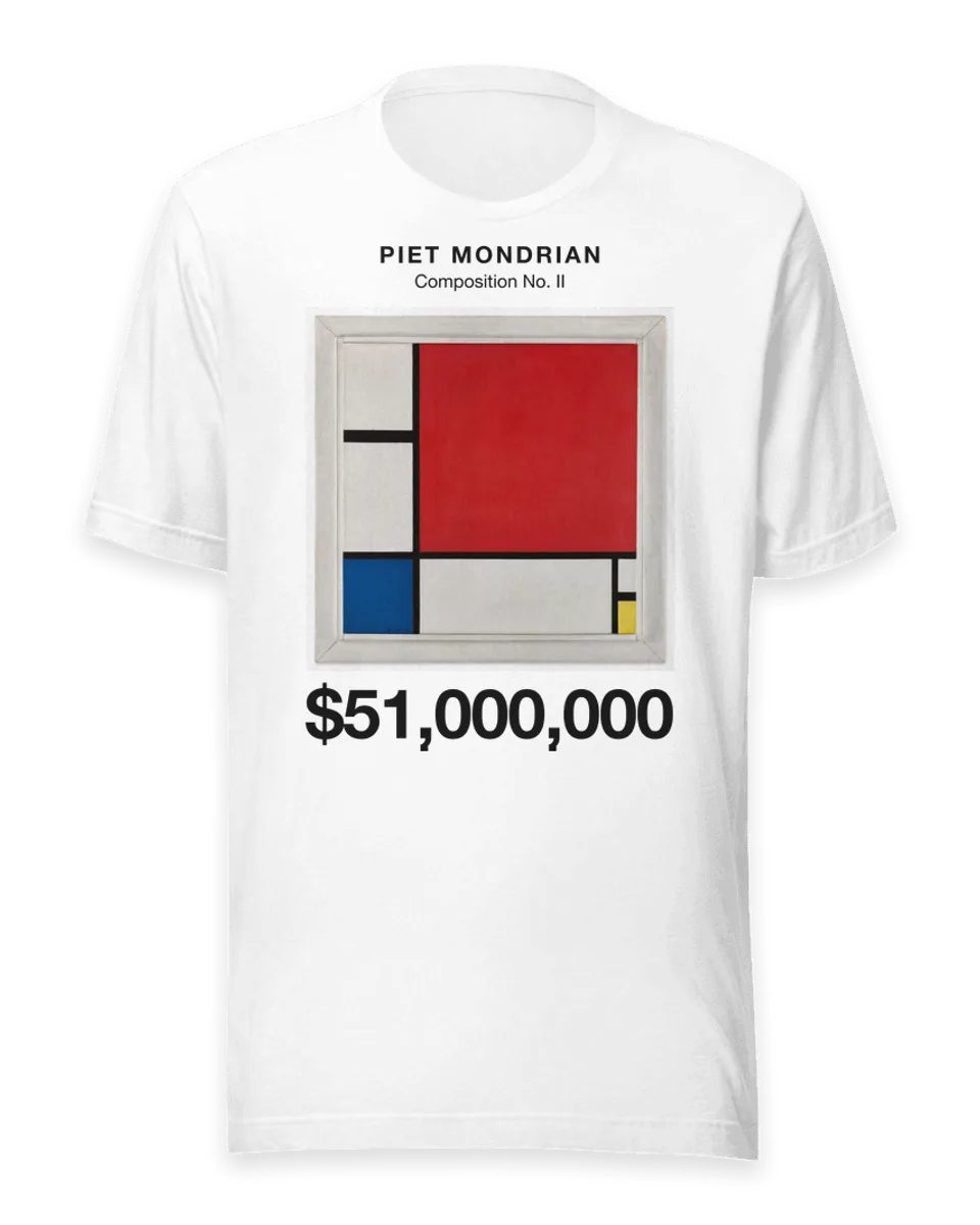 T-shirt: Composition No. II by Piet Mondrian