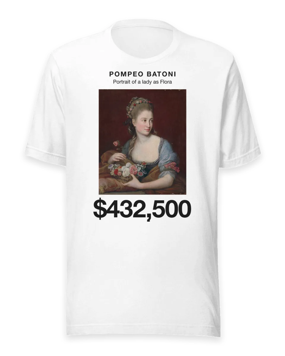 T-shirt: Portrait of a lady as Flora by Pompeo Batoni