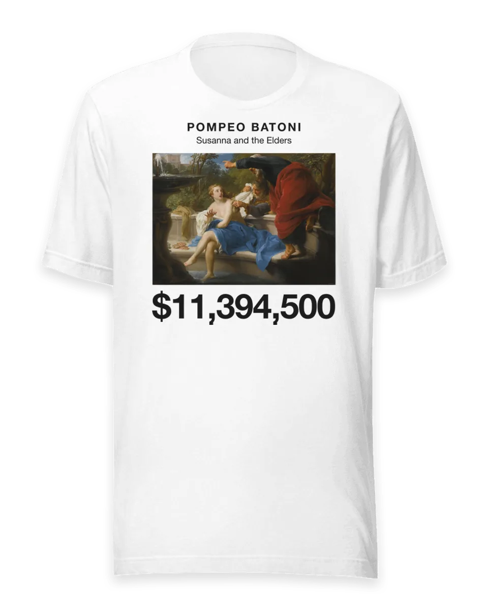 T-shirt: Susanna and the Elders by Pompeo Batoni