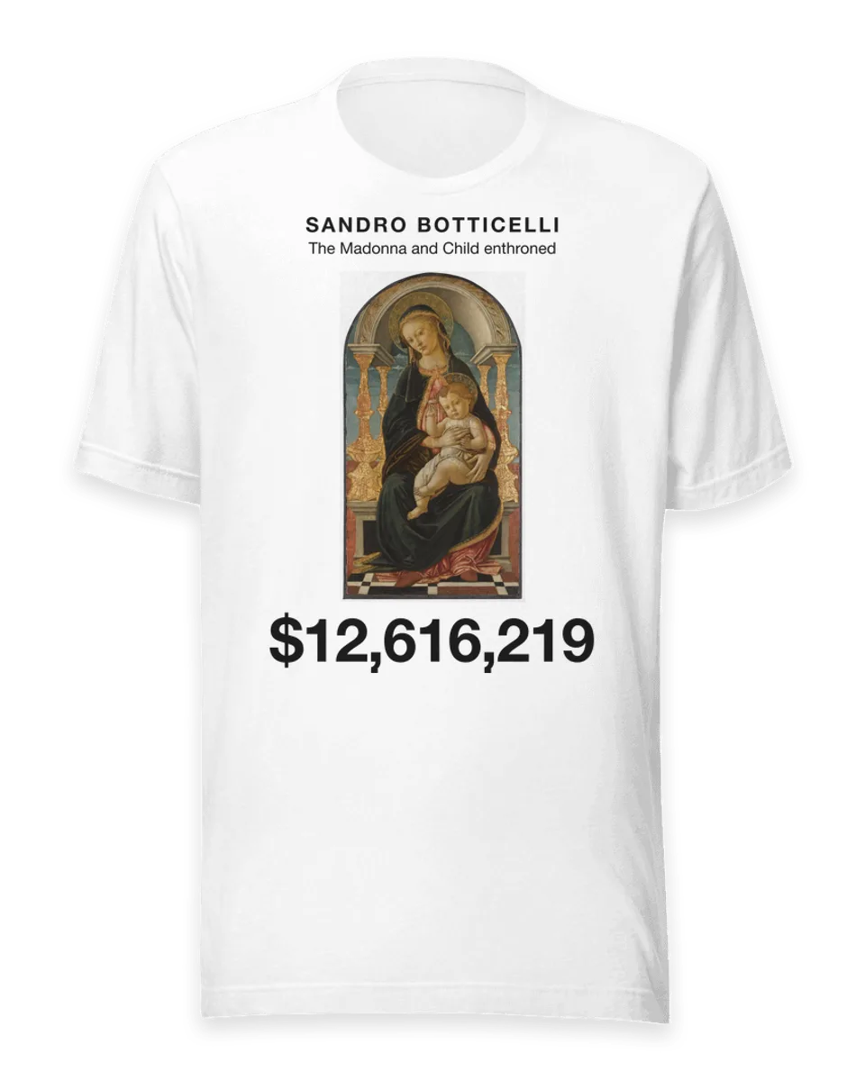 T-shirt: The Madonna and Child enthroned by Sandro Botticelli