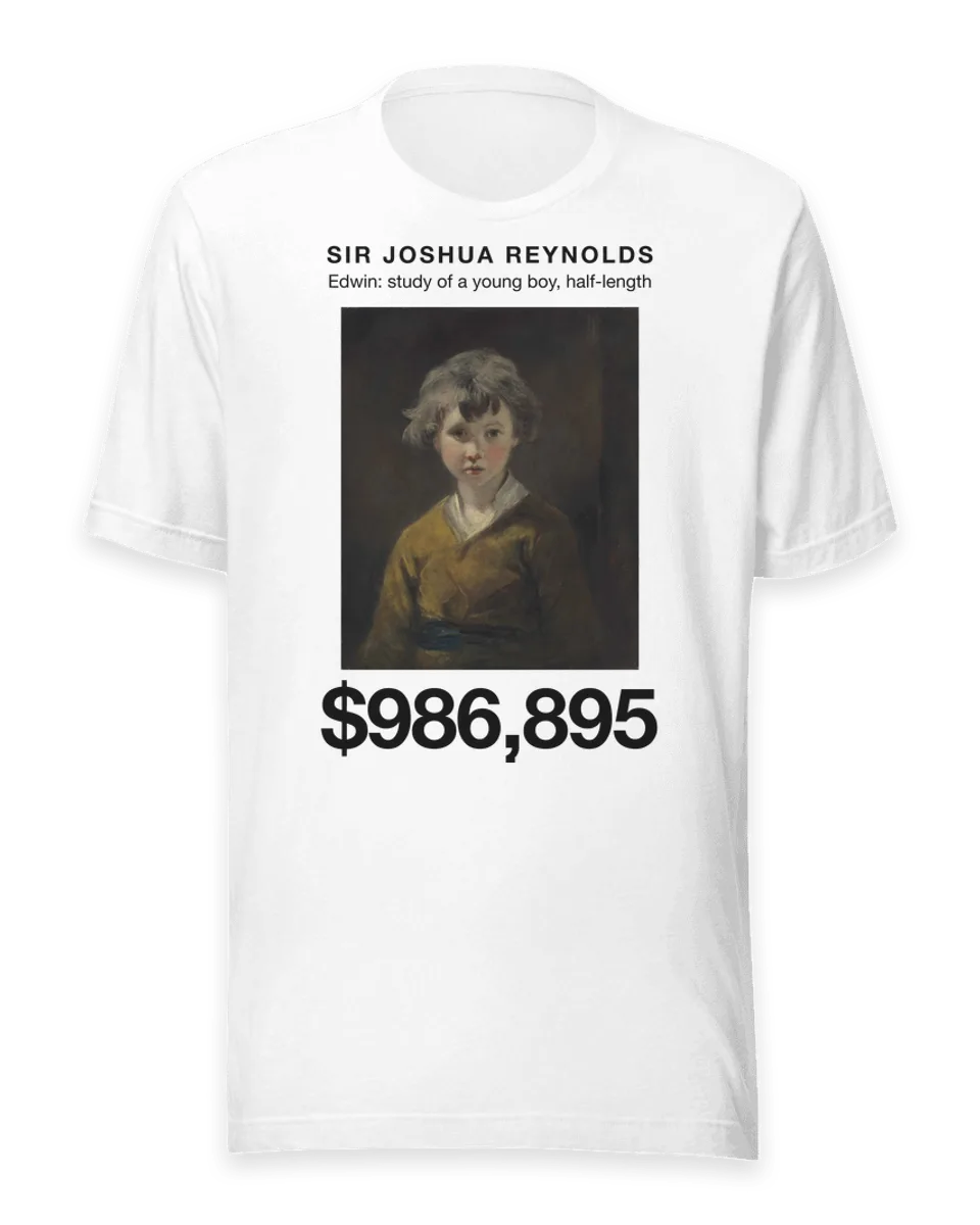 T-shirt: Edwin: study of a young boy, half-length by Sir Joshua Reynolds