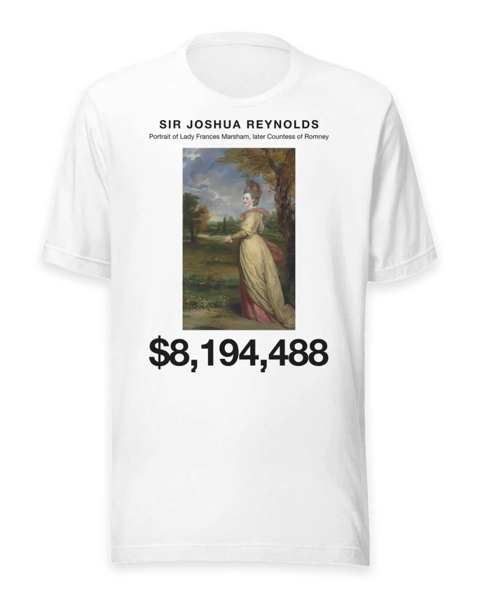 T-shirt: Portrait of Lady Frances Marsham, later Countess of Romney by Sir Joshua Reynolds