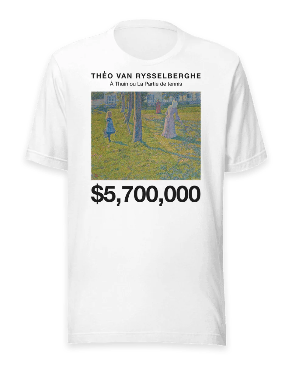 T-shirt: À Thuin ou La Partie de tennis by Théo van Rysselberghe