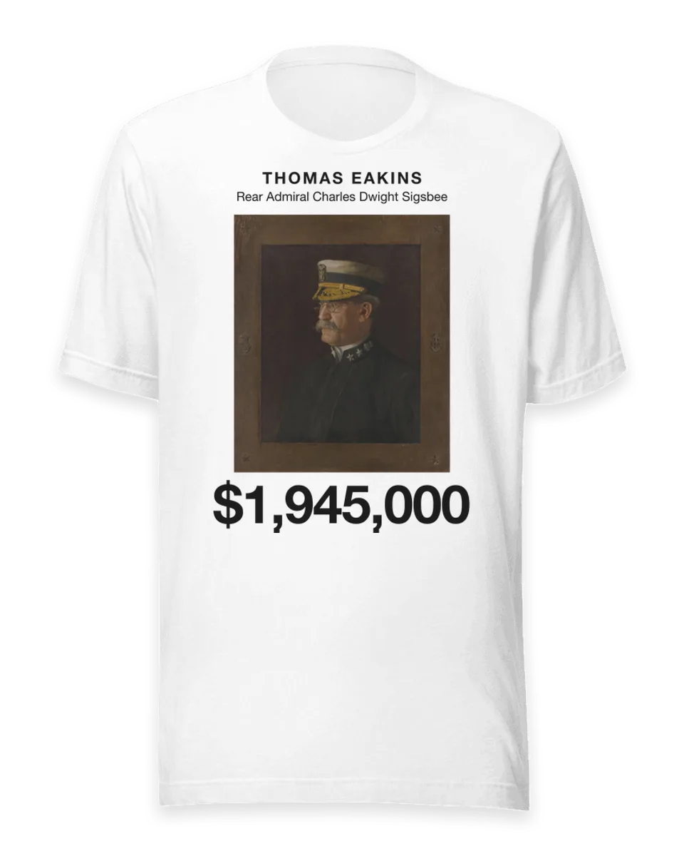 T-shirt: Rear Admiral Charles Dwight Sigsbee by Thomas Eakins