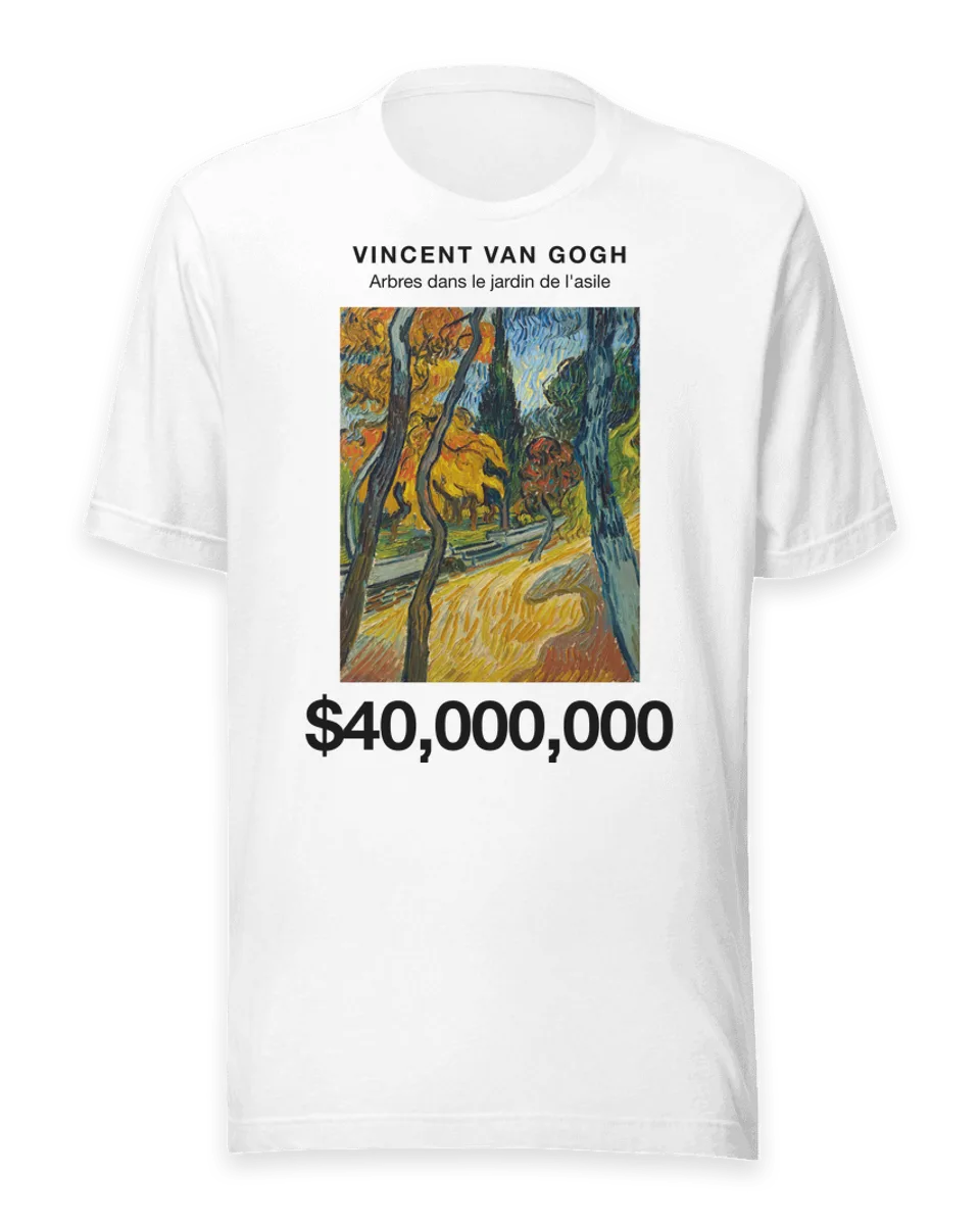 T-shirt: Arbres dans le jardin de l'asile by Vincent van Gogh