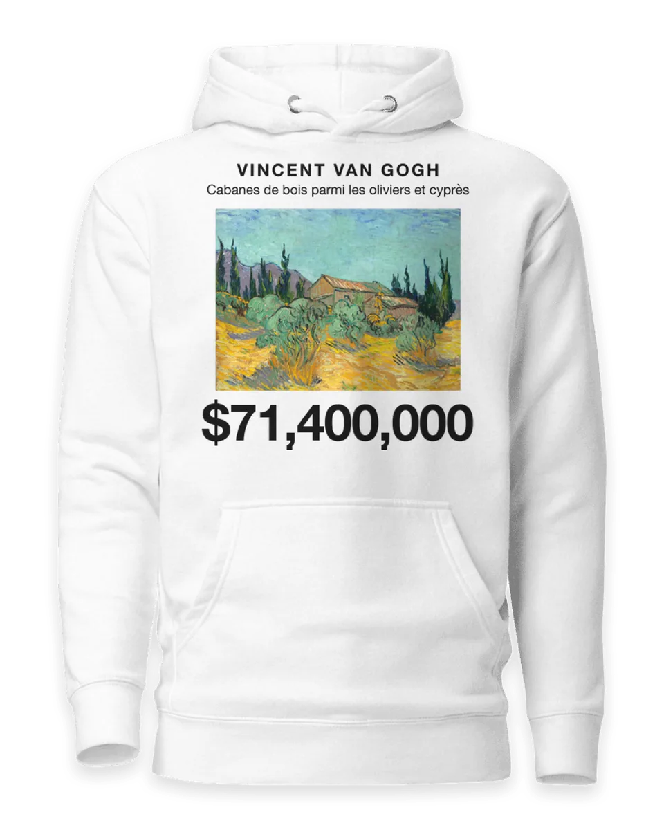 Hoodie: Cabanes de bois parmi les oliviers et cyprès by Vincent van Gogh