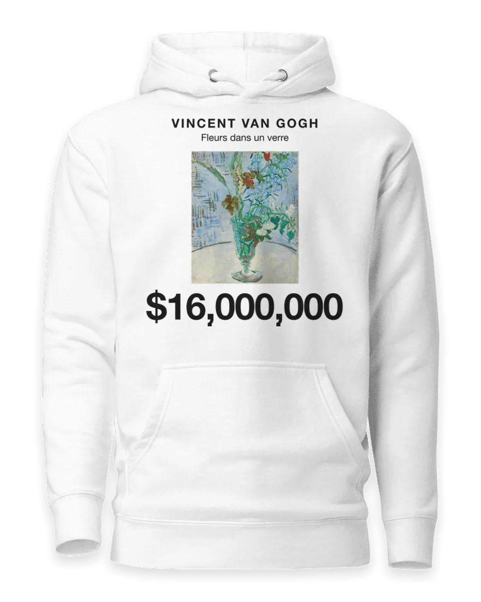 Hoodie: Fleurs dans un verre by Vincent van Gogh