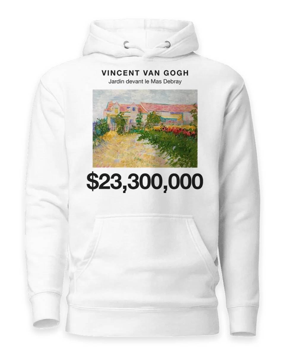 Hoodie: Jardin devant le Mas Debray by Vincent van Gogh