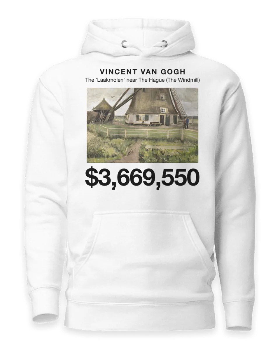 Hoodie: The 'Laakmolen' near The Hague (The Windmill) by Vincent van Gogh