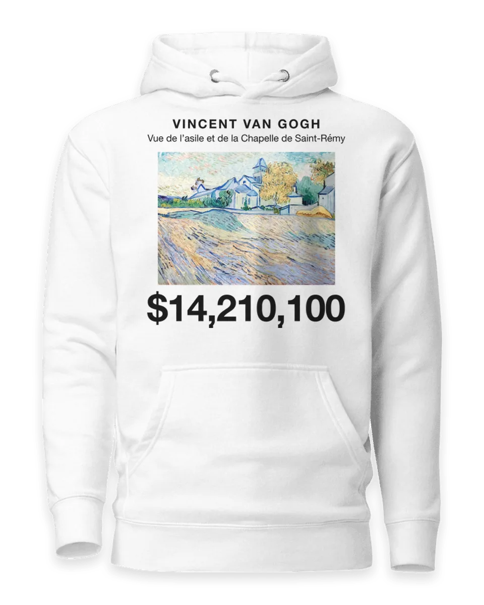 Hoodie: Vue de l’asile et de la Chapelle de Saint-Rémy by Vincent van Gogh