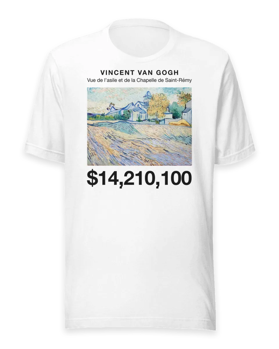 T-shirt: Vue de l’asile et de la Chapelle de Saint-Rémy by Vincent van Gogh
