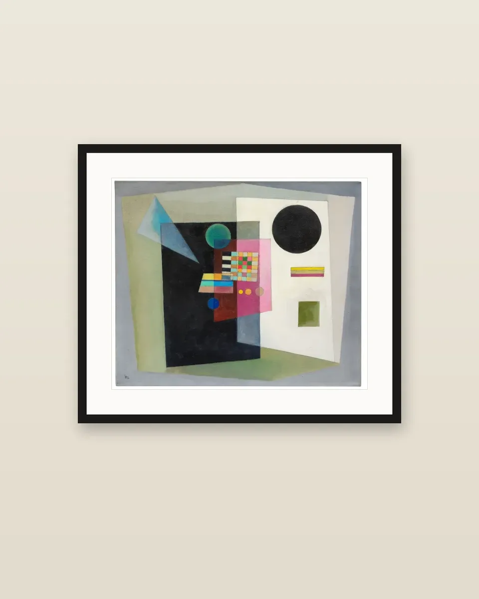 Behauptend by Wassily Kandinsky, framed