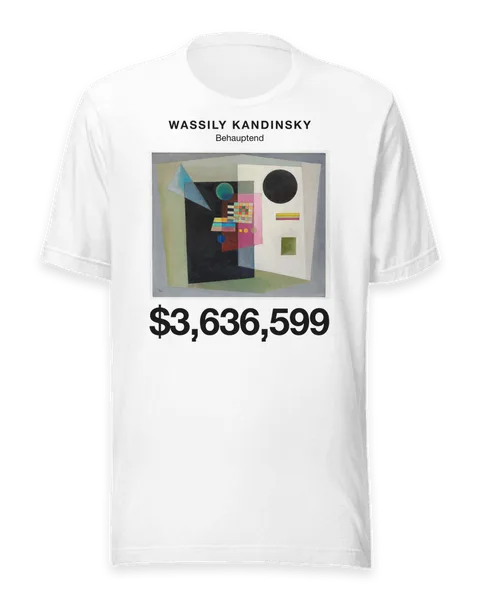 Behauptend by Wassily Kandinsky, on a white t-shirt