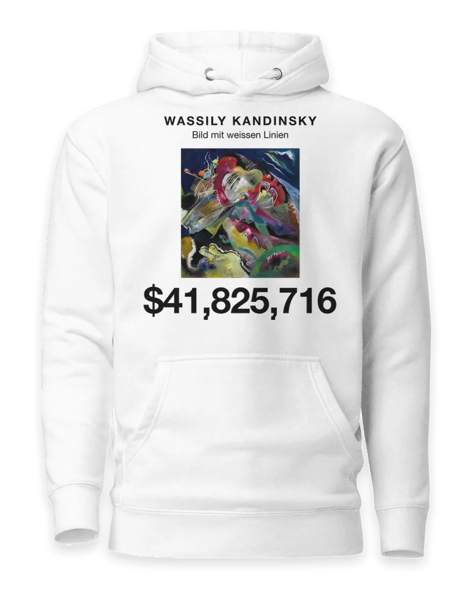 Hoodie: Bild mit weissen Linien by Wassily Kandinsky