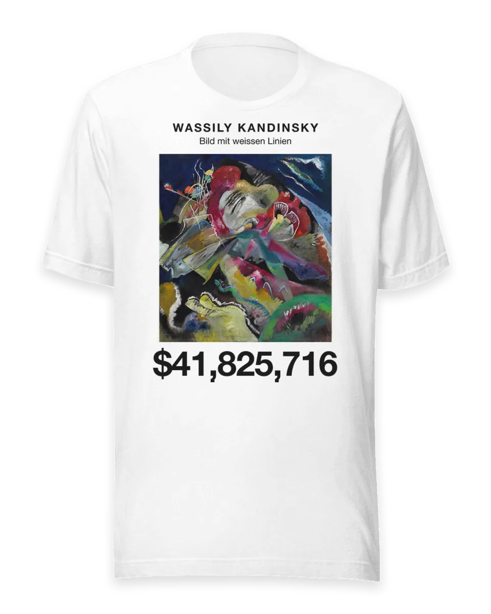 T-shirt: Bild mit weissen Linien by Wassily Kandinsky