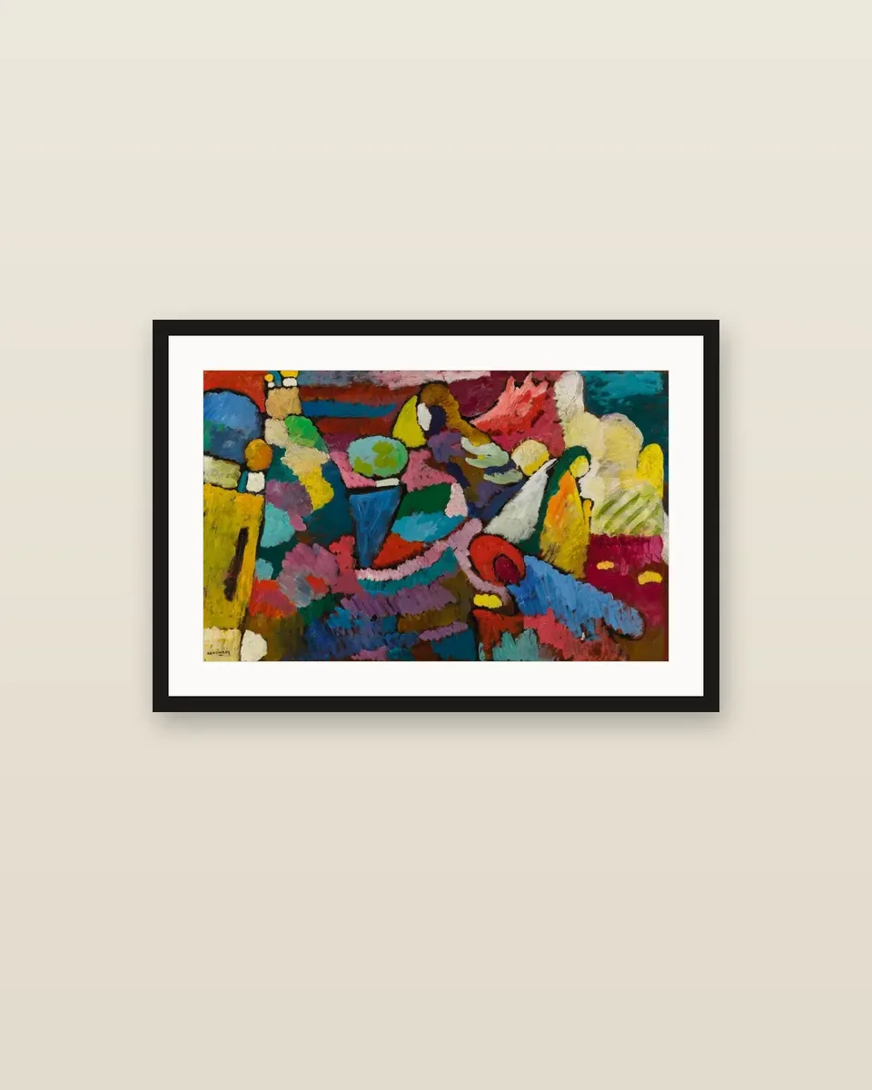 Improvisation auf Mahagoni by Wassily Kandinsky, framed