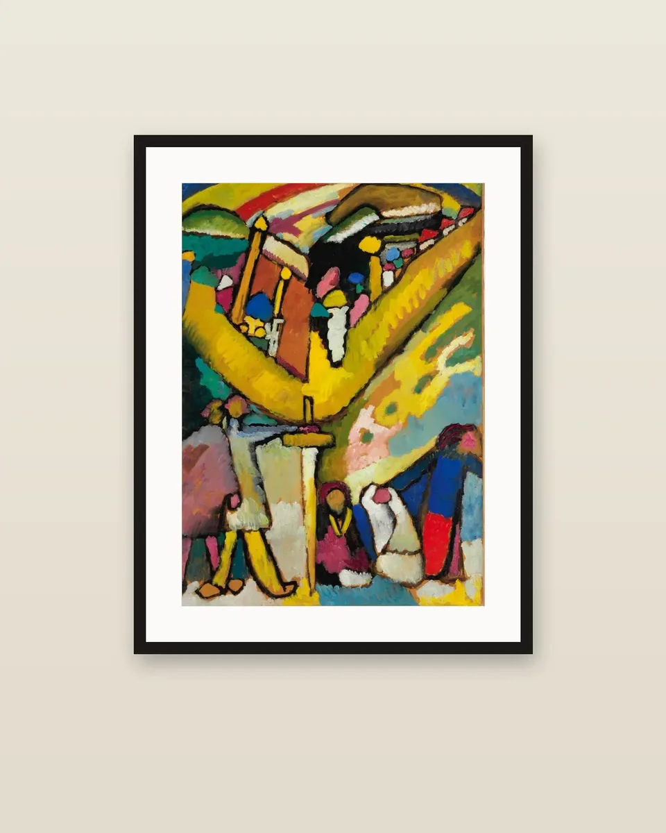 Studie für Improvisation 8 by Wassily Kandinsky, framed