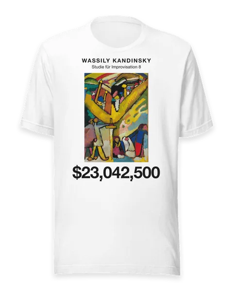 Studie für Improvisation 8 by Wassily Kandinsky, on a white t-shirt