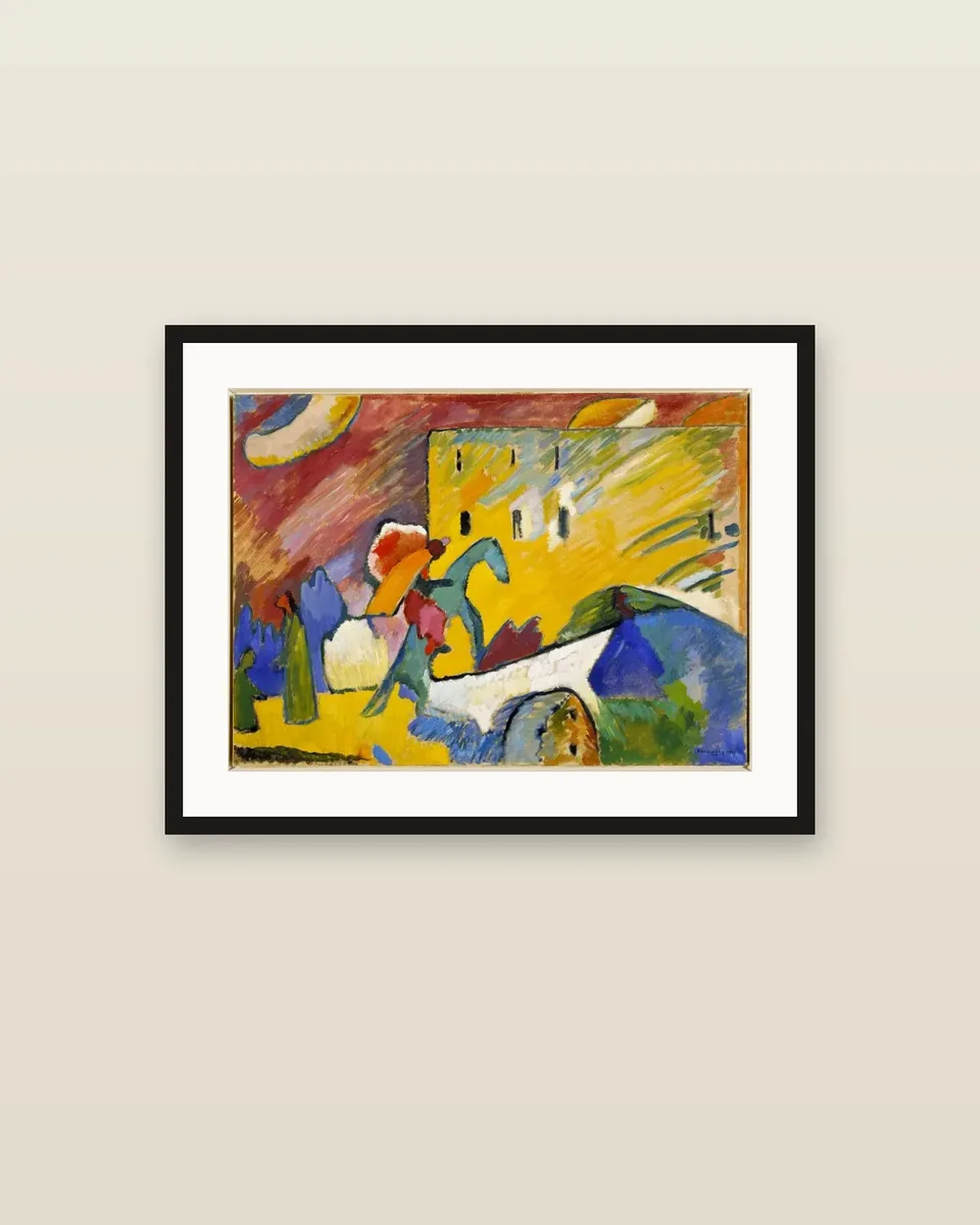 Studie zu Improvisation 3 by Wassily Kandinsky, framed
