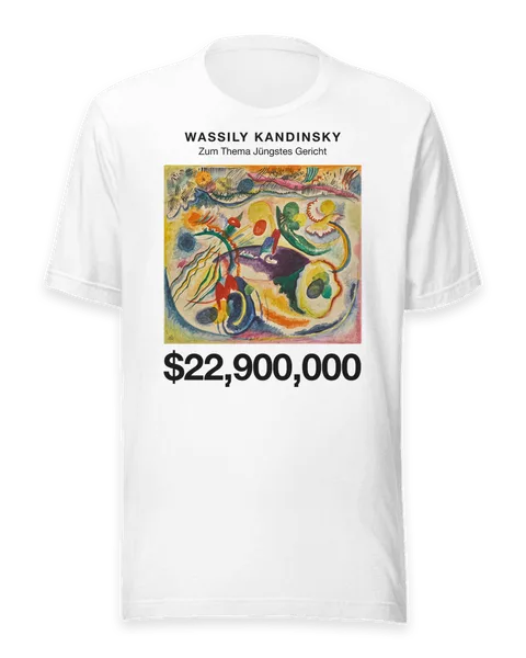Zum Thema Jüngstes Gericht by Wassily Kandinsky, on a white t-shirt