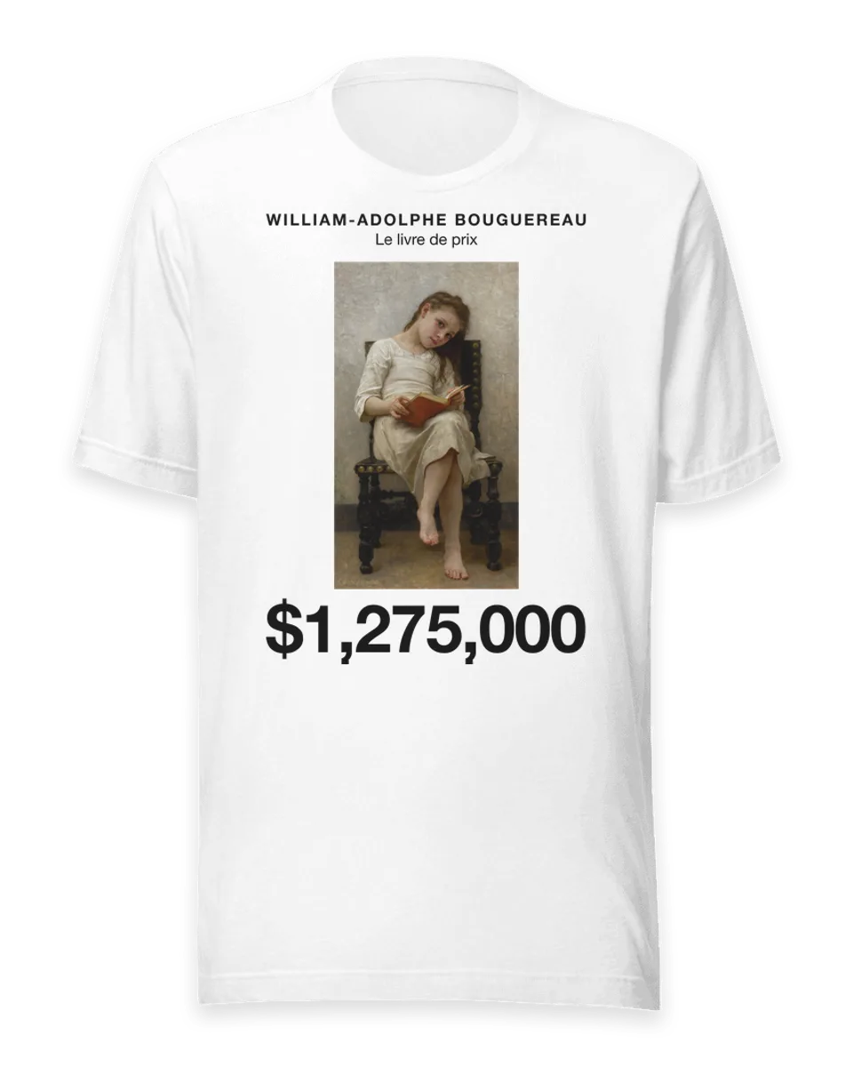 T-shirt: Le livre de prix by William-Adolphe Bouguereau