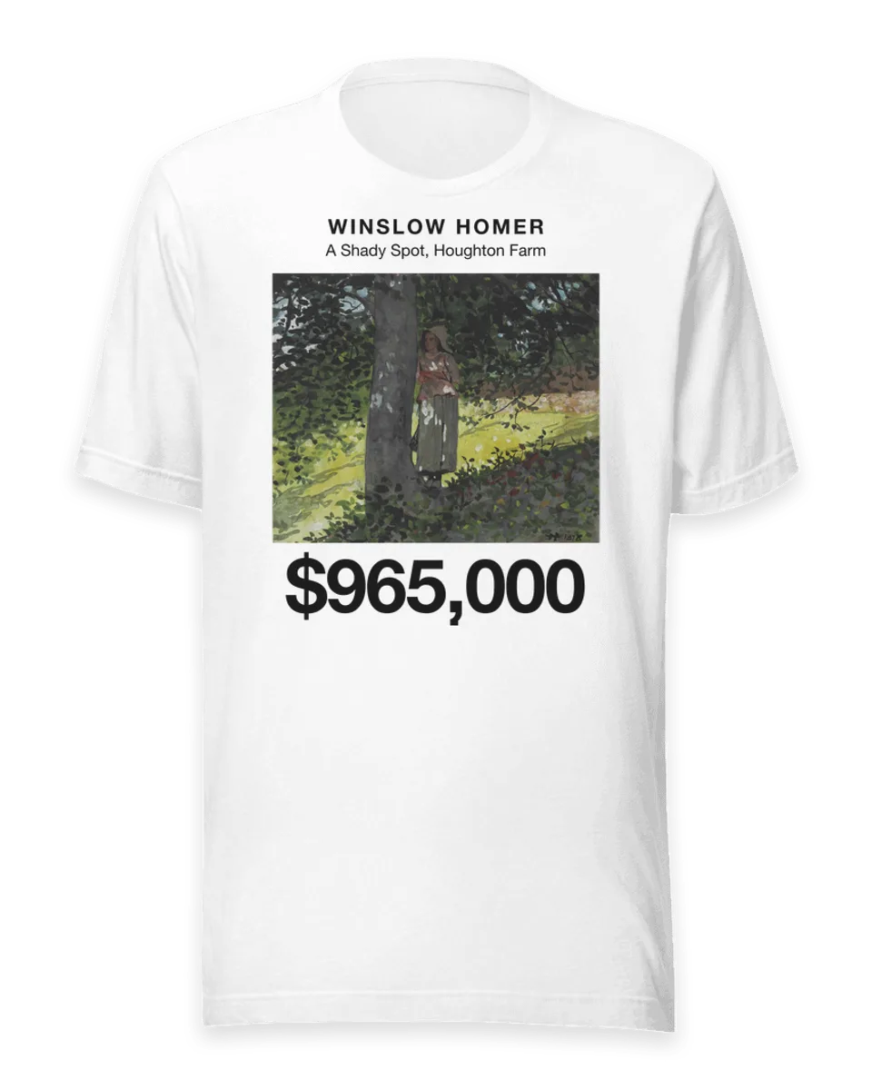 T-shirt: A Shady Spot, Houghton Farm by Winslow Homer