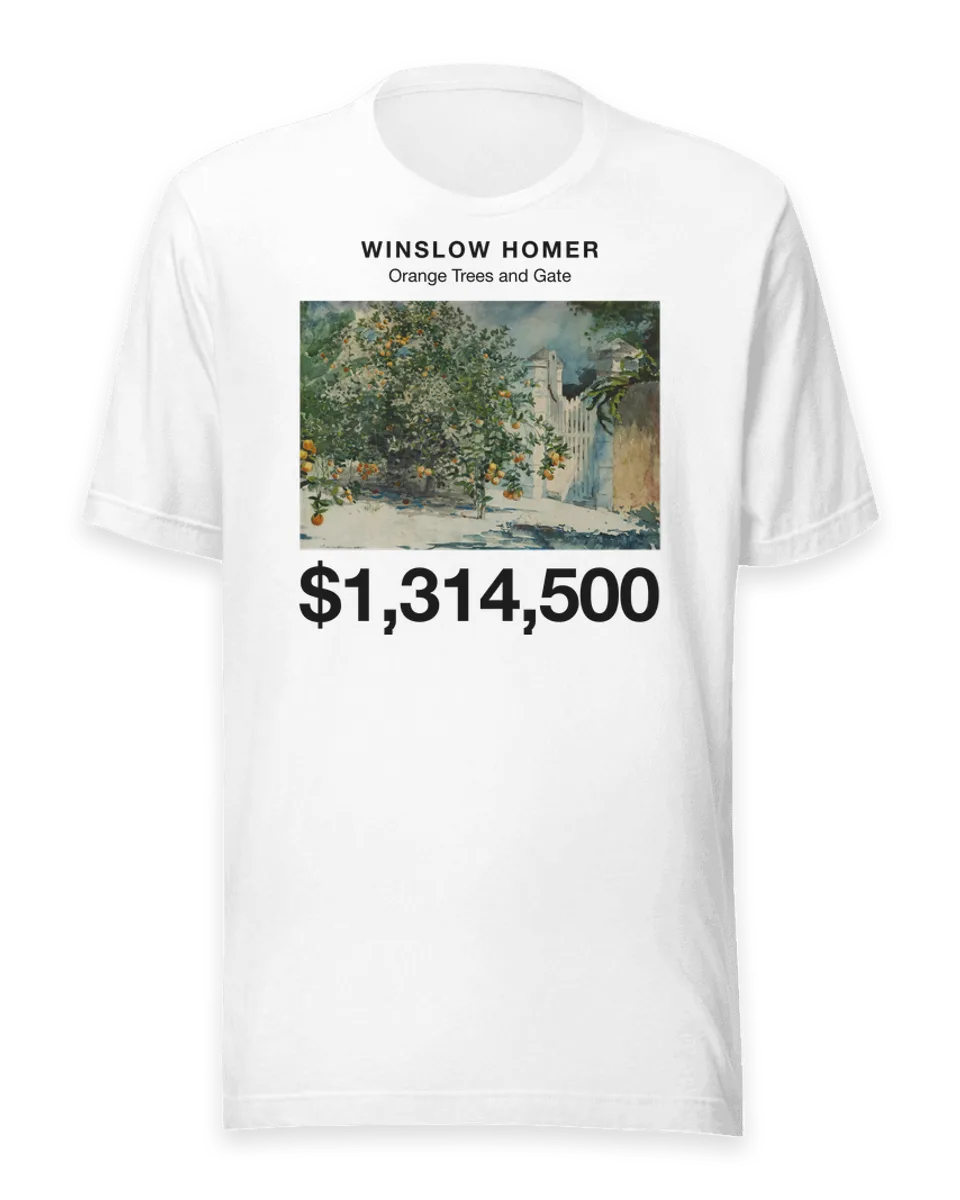 T-shirt: Orange Trees and Gate by Winslow Homer