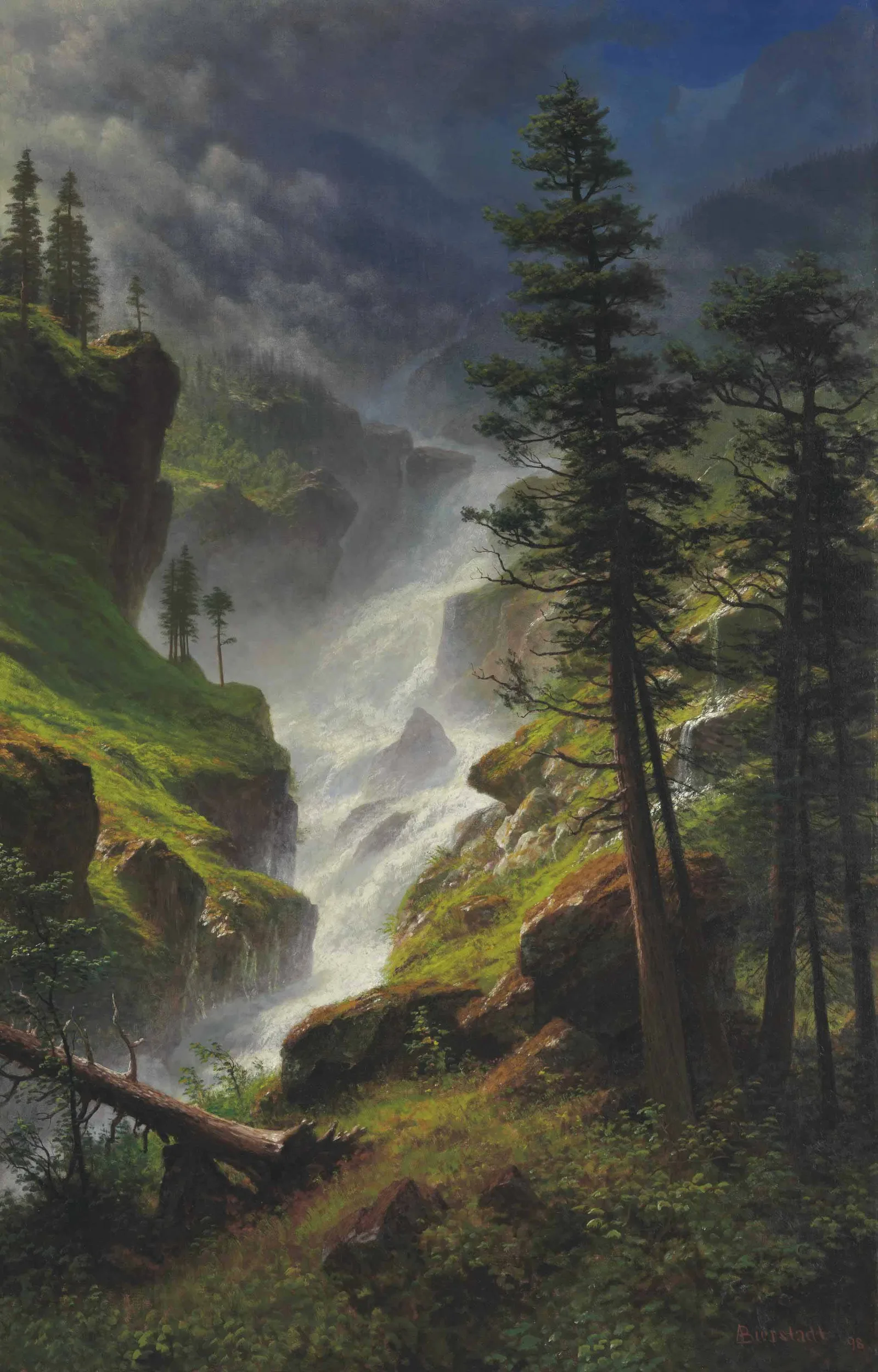 Rocky Mountain Waterfall, Albert Bierstadt