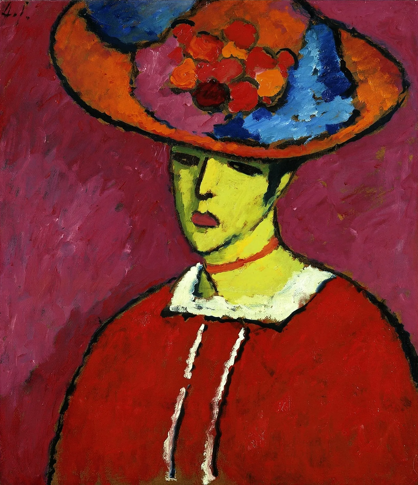 Schokko mit Tellerhut, Alexej von Jawlensky
