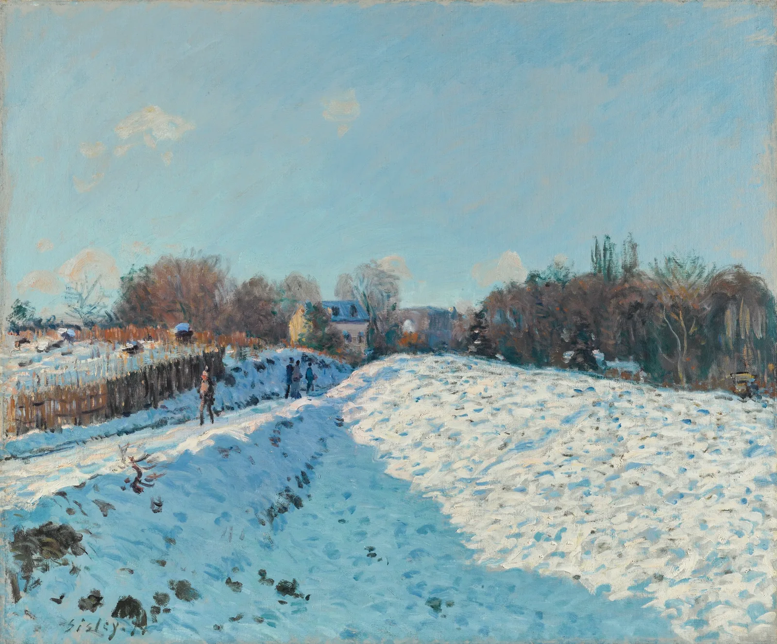 Effet de neige à Louveciennes, Alfred Sisley