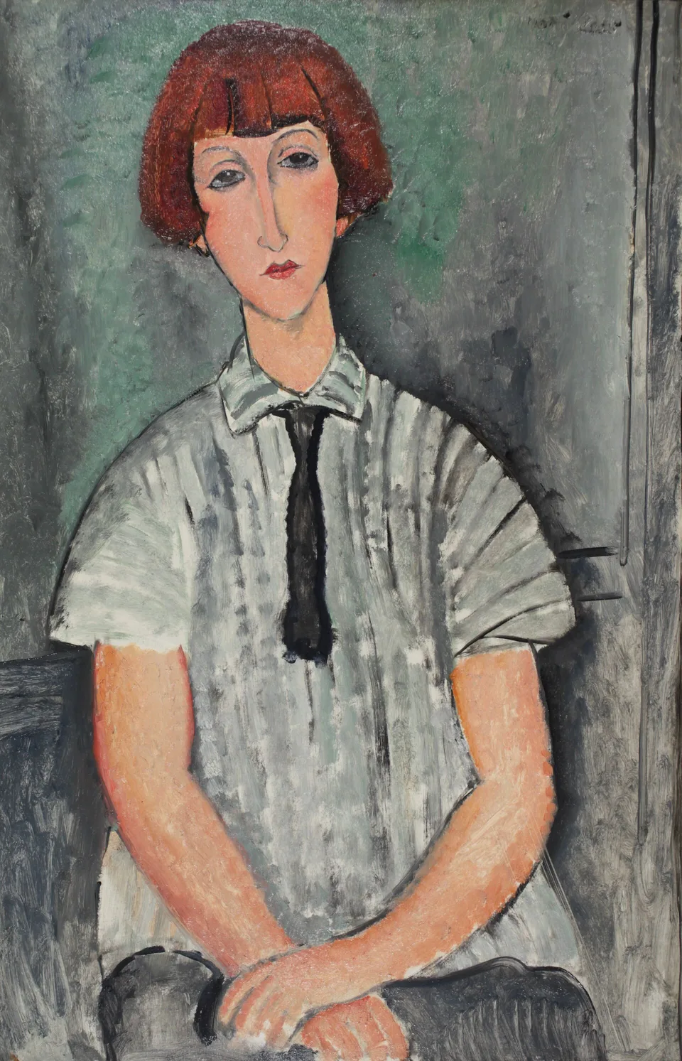 Jeune fille assise en chemise, Amedeo Modigliani