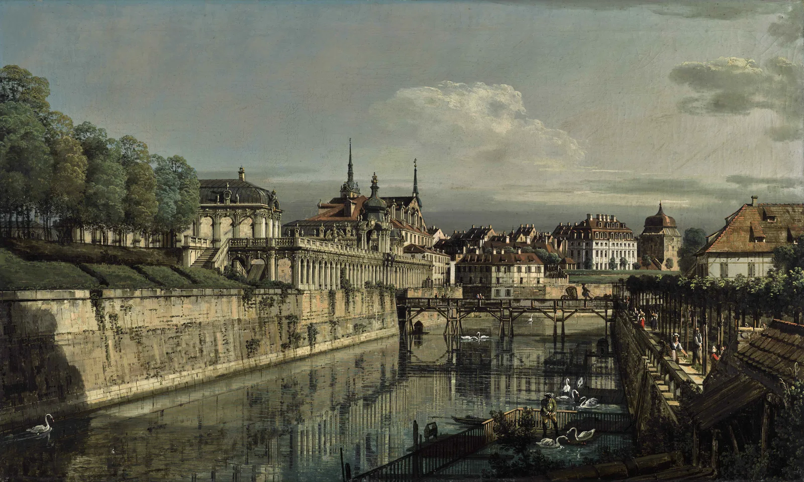 Dresden, a view of the moat of the Zwinger, Bernardo Bellotto