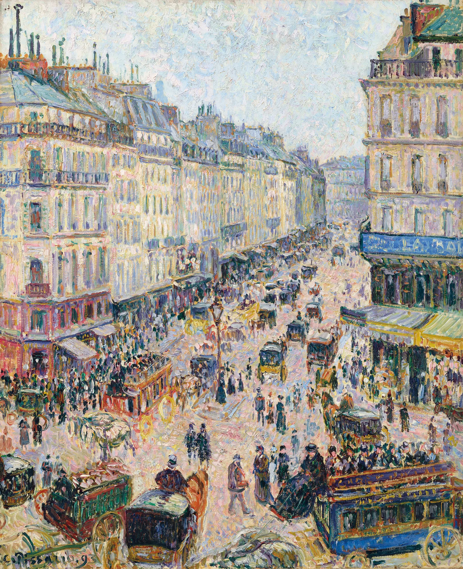 La Rue Saint-Lazare, temps lumineux, Camille Pissarro