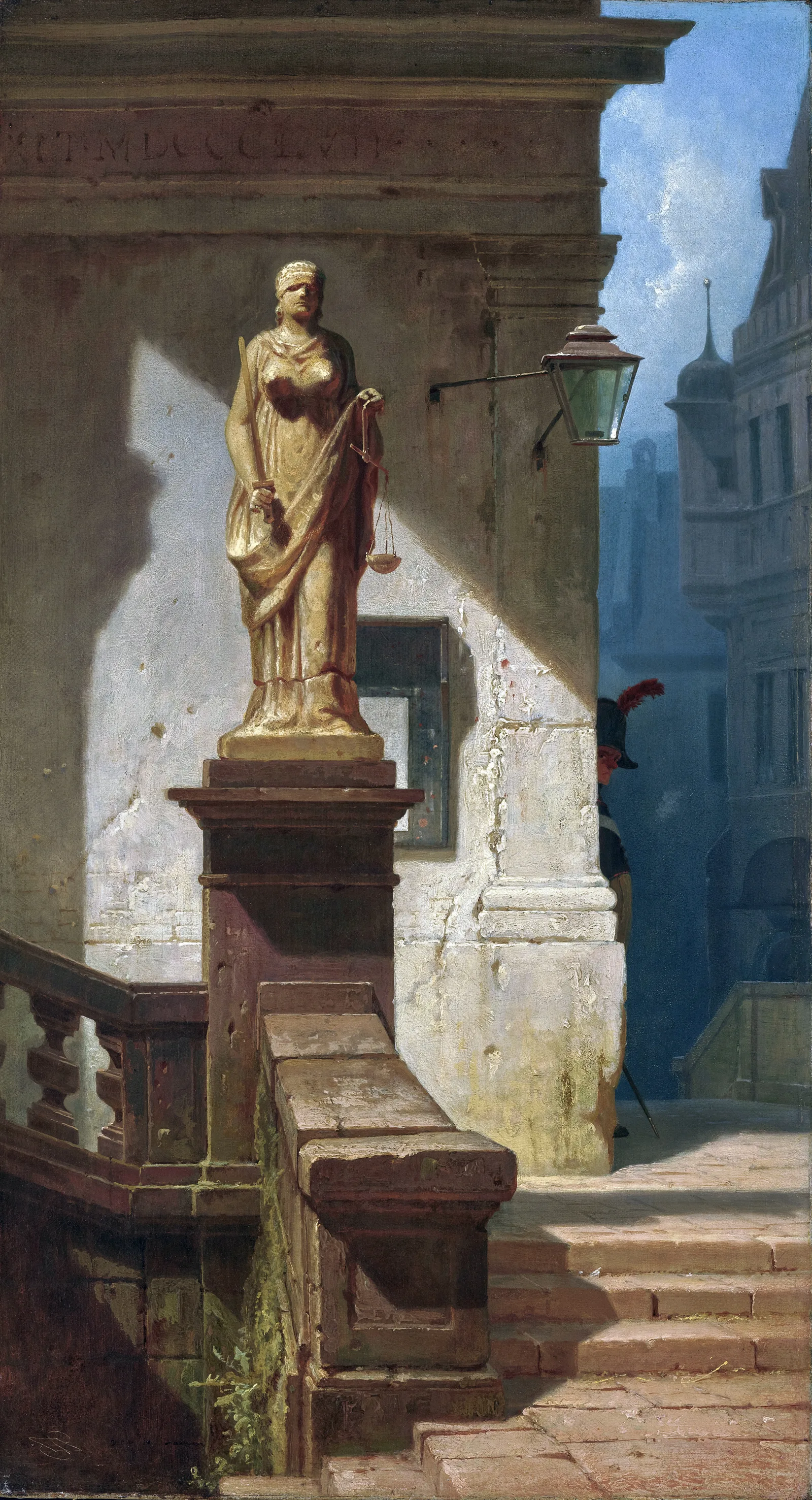 Das Auge des Gesetzes (Justitia), Carl Spitzweg